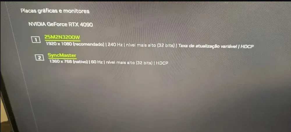 Monitor 25" FHD 240hz VA
