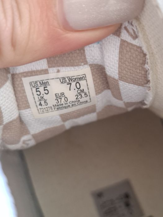 Высокие кеды Vans 36-37 р, женские осенние хайтопы, бежевые ботинки