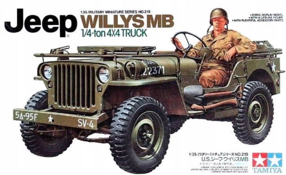 Jeep Willys MB. 1/4-Ton Truck model 1:35 Tamiya 35219
