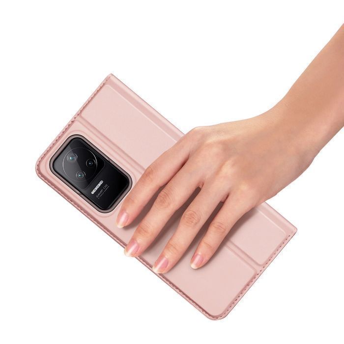 Dux Ducis Skin Pro etui pokrowiec z klapką Xiaomi Poco F4 5G różowy