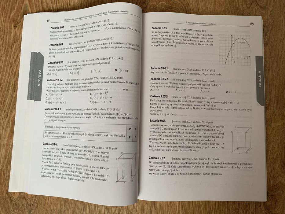 Zbiór zadań maturalnych z matematyki