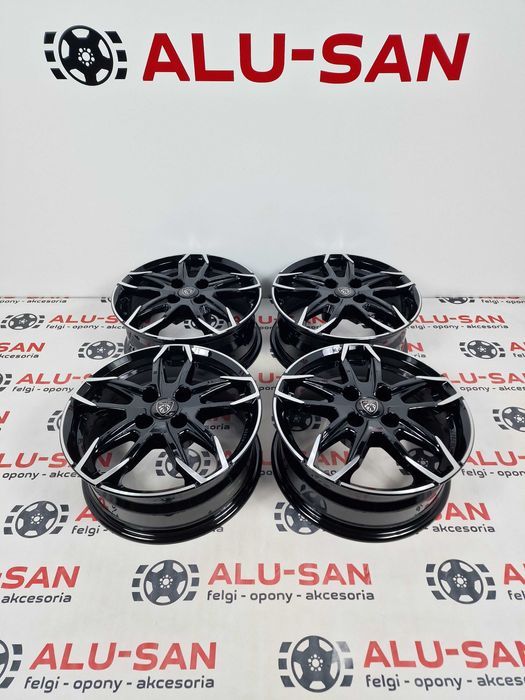 NOWE oryginalne alufelgi PEUGEOT 16" 4x108 206,307,308,309... -Czarne