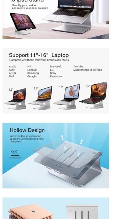 Stojak na laptopa Bestand