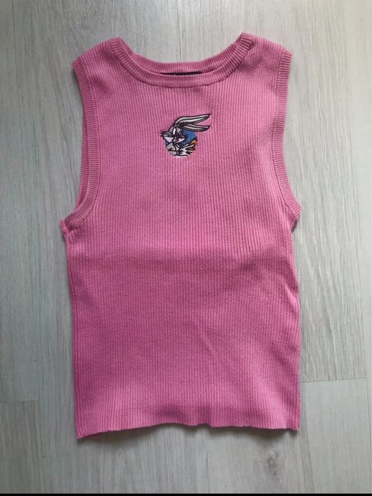 Różowy top z Bugs Bunny Bershka XS