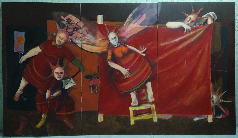 Tríptico de Jorge Vieira (1967) - As Meninas do Mar