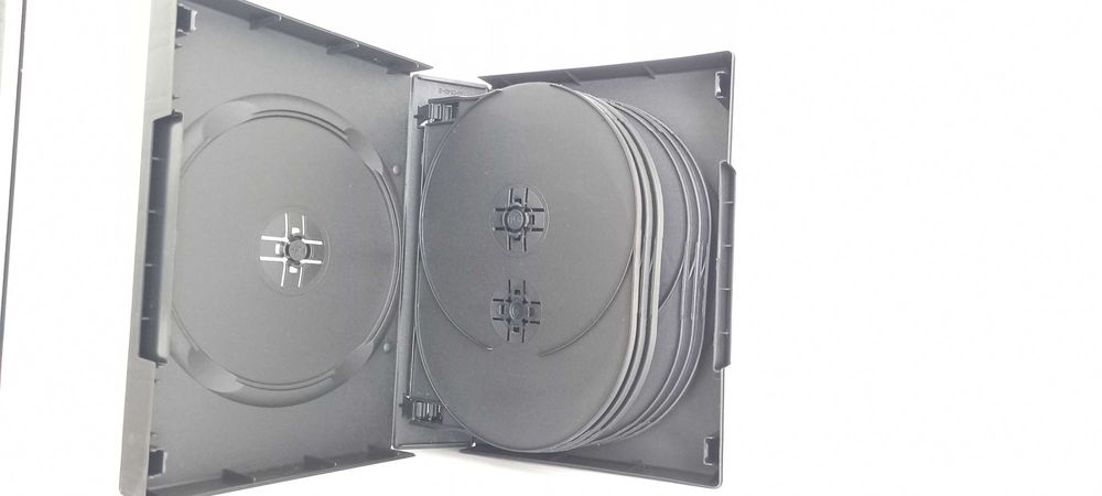 Коробки для дисков DVD-box на 14шт-чёрный 45mm