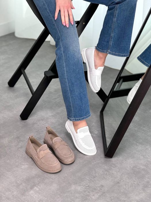 Мокасини натуральна замша/шкіра