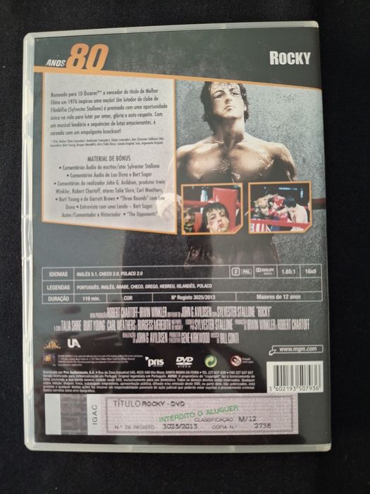 DVD Rocky.* Silvester Stallone.