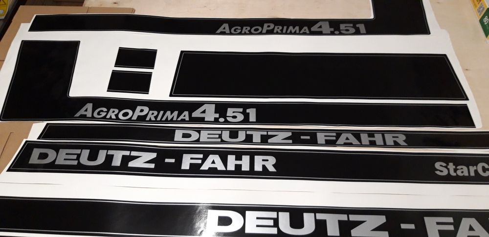 Naklejki na traktor deutz fahr agro prima 4.51