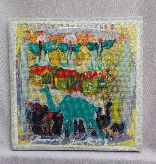 „Pejzaż”, 20×20 cm, Leon Maciej Matschay