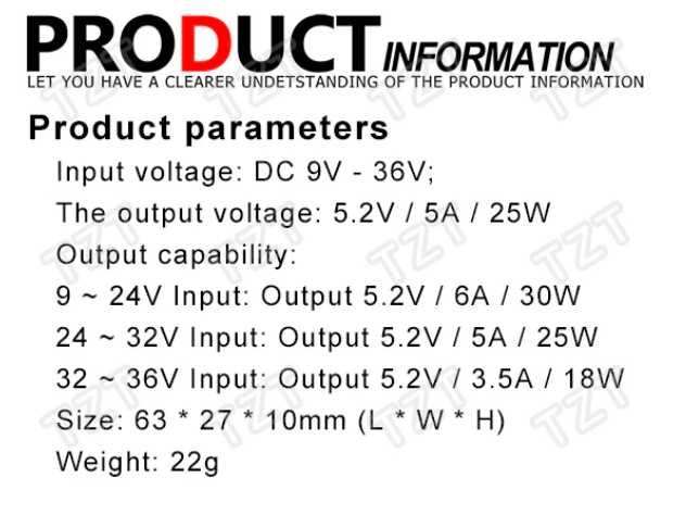 Універсальний перетворювач напруги  DC-DC 24V/12V To 5V, USB зарядка