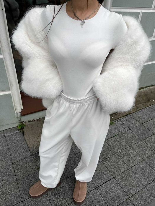 Теплий термо костюм (боді + джогери) з ефектом кашеміру