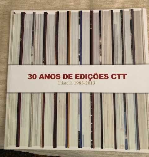 Livro  filatélico coleção, "30 anos de Edições CTT", 1983 a 2013