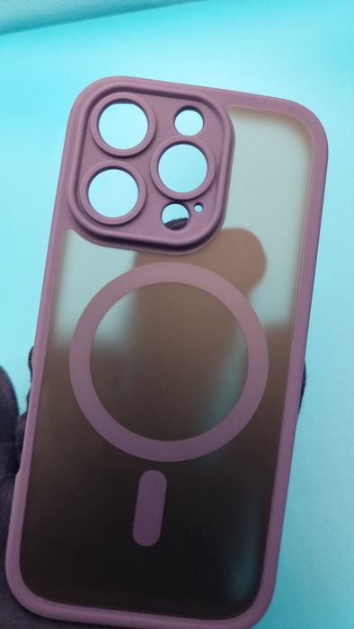 Etui do iPhone 16 Pro MagSafe - ciemnofioletowe