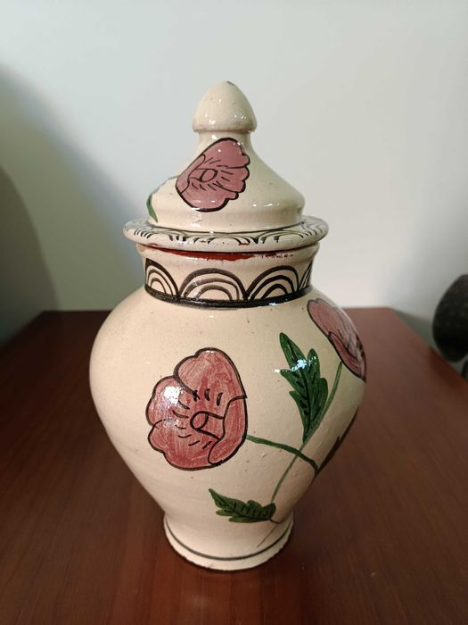 Pote de Barro Pintado à Mão