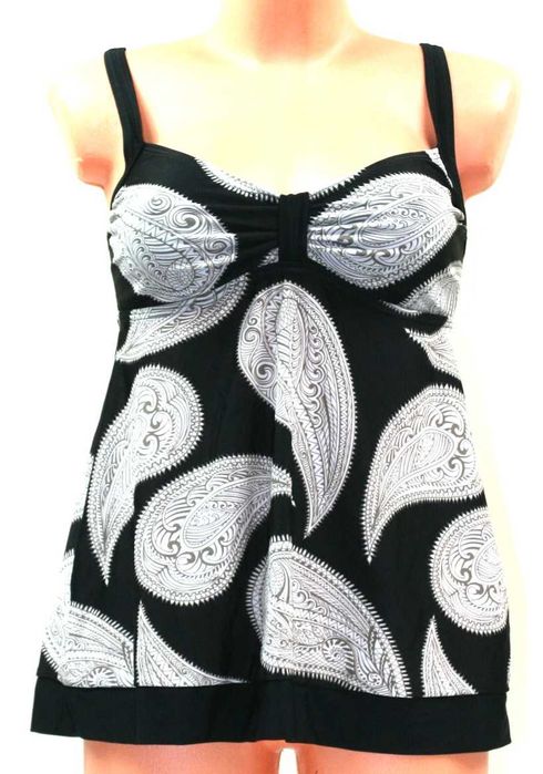 Top tankini kąpielowy od stroju wzorzysty luźny ciążowy 36C