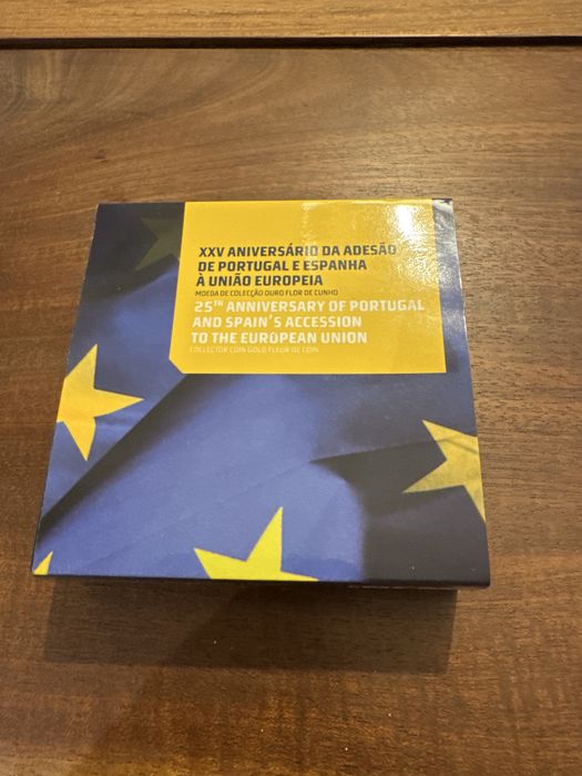 Moeda de colecção de ouro 0,25€ - XXV Aniversário UE