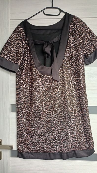 Tunika złote cekiny rozmiar L