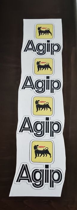 4 Adesivos , Autocolantes Agip