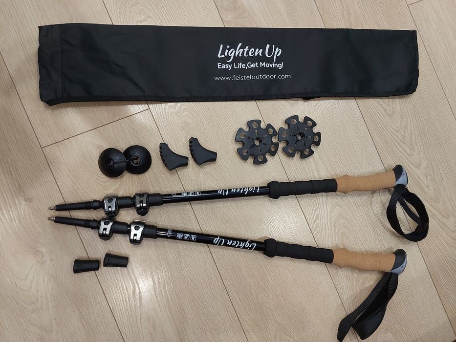 Nowe kije trekkingowe,nordic walking,duraluminium