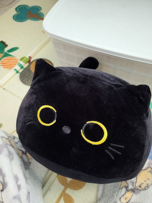 М'яка іграшка обіймашка круглий кіт 30см. My Kigu
