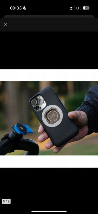 Etui Quad Lock mag case iphone 16 pro+uchwyt na telefon do kierownicy