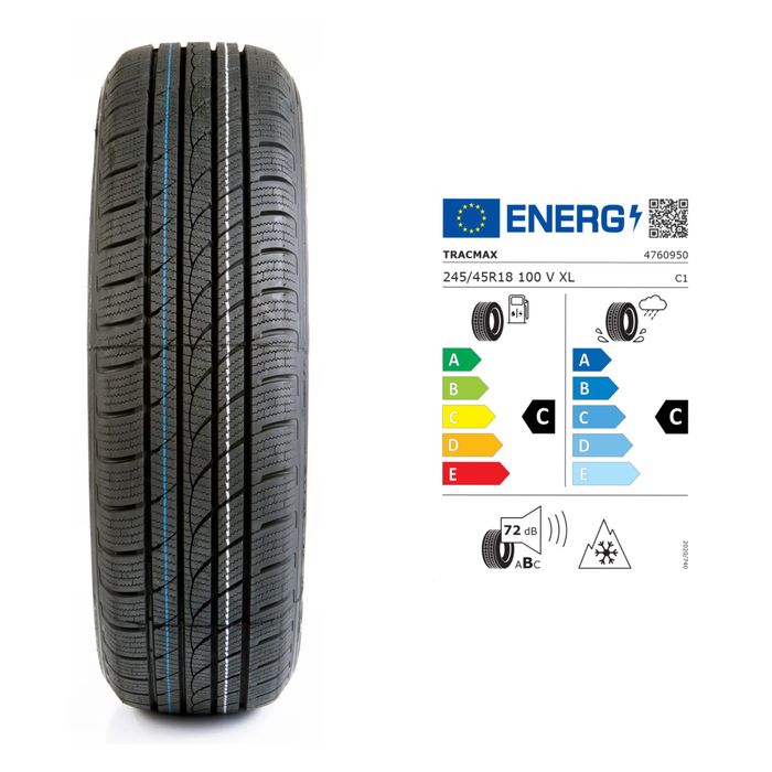 Pasuje do VW Arteon Passat Alltrack 18" koła zimowe Tracmax 245/45R18 Poler