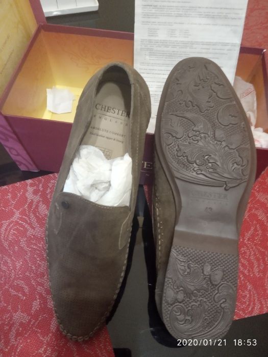 Туфли новые нубук