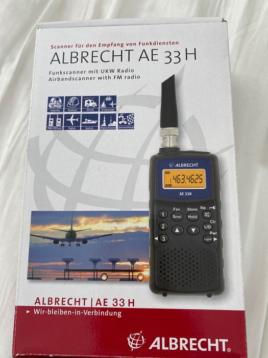 Albrecht ae33H radio vhf/uhf NOVO