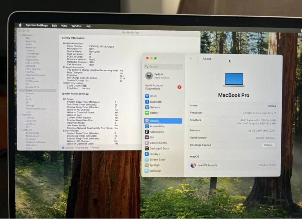 MacBook Pro 16 2019 i7 32GB 4GB 512GB SSD