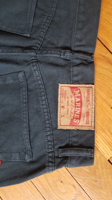 Spodnie jeansowe MARINES Jeans ciemne szare rozmiar z metki 32/30  S/M