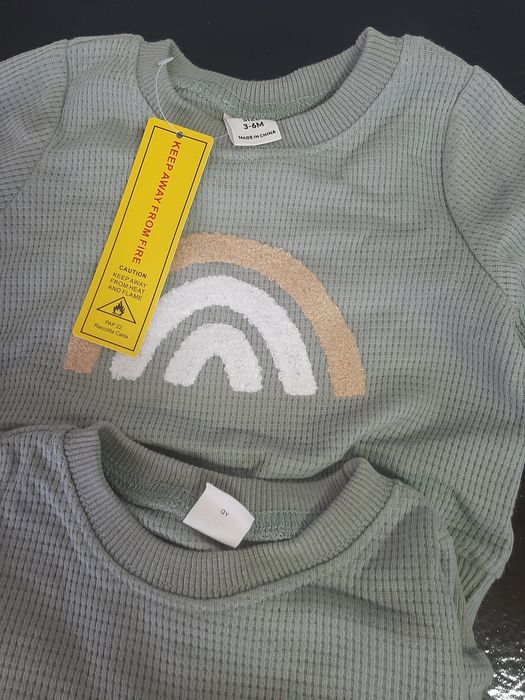Camisolas de malha bebé gémeos 0-12 meses