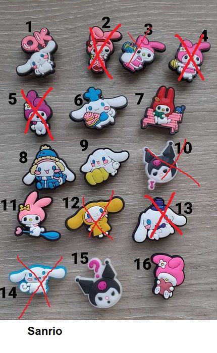 Pins e crachás crocs - Sanrio, my Melody,