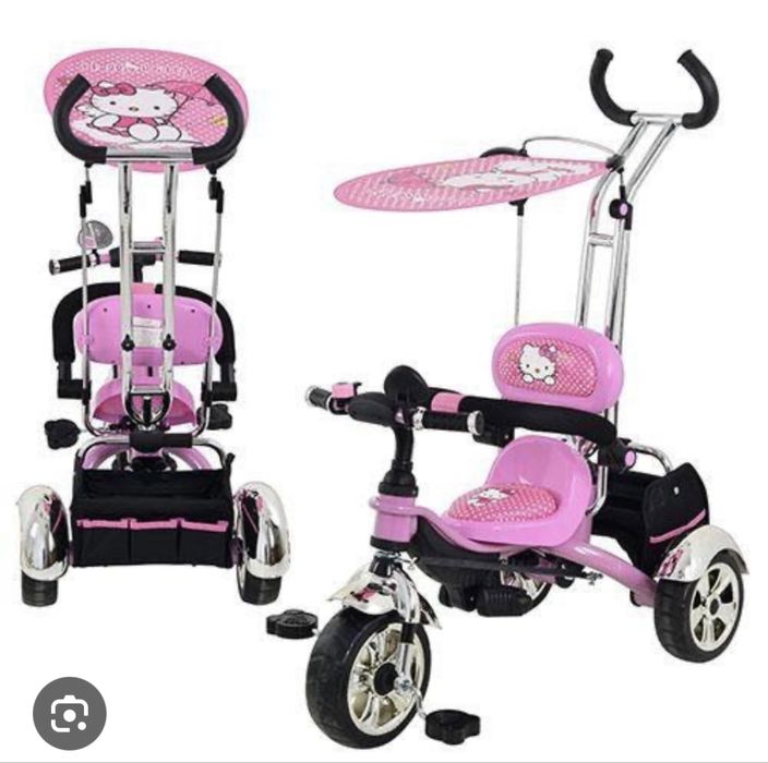 Велосипед трёхколёсный с родительской ручкой