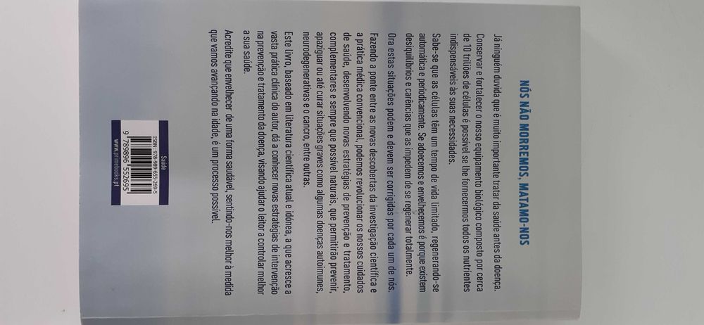 Livro "chegar novo a velho"