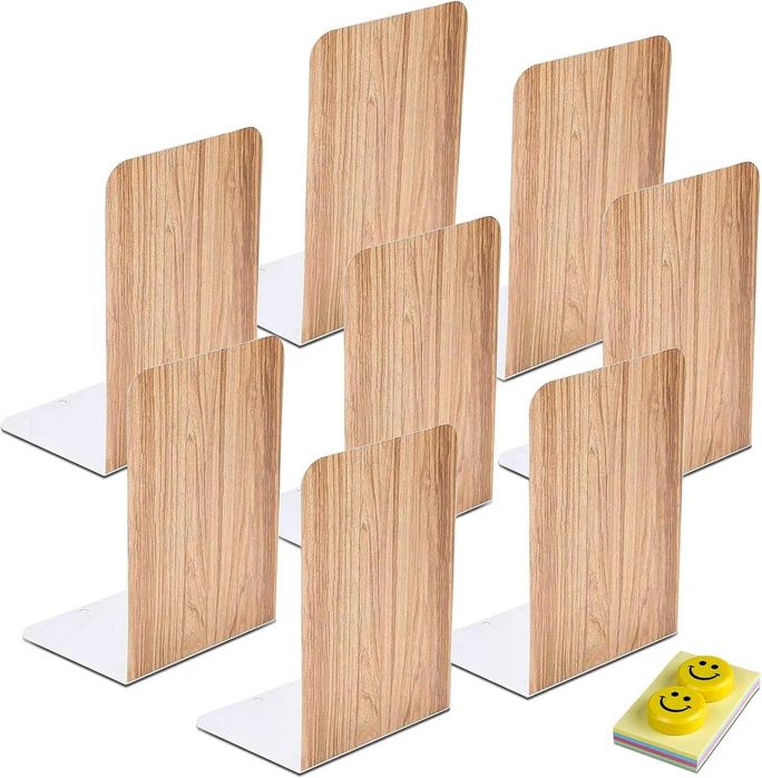 6 suportes de livros trava-livros estante secretária   17 x 12 x 10 cm