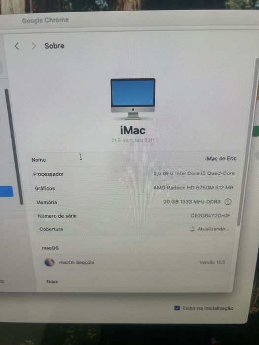 Imac 21.5” mid 2011
