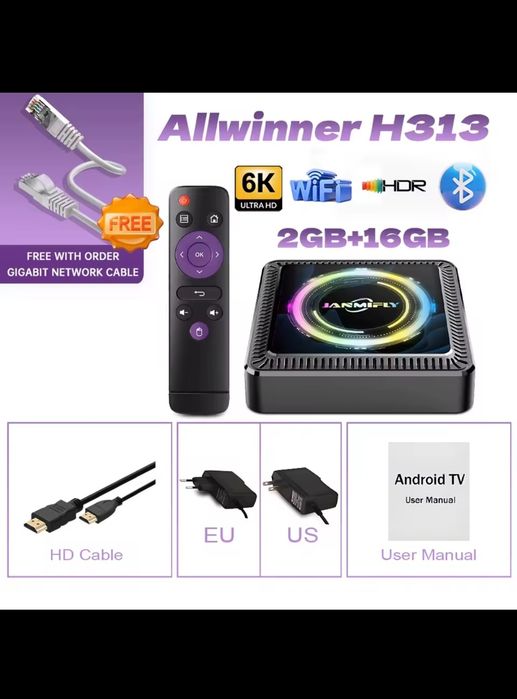TV Box Android 2gb Ram 16gb rom.
Para streaming