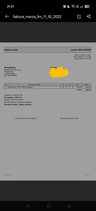 iPhone 13 pro 128gb jak nowy