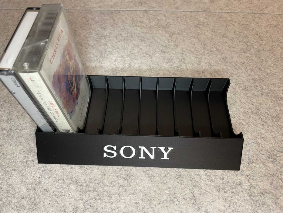 Stojak podstawka na 10 kaset magnetofonowych Sony