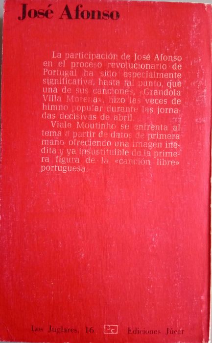 José Viale Moutinho	- - -		José Afonso	- - - - -	Livro