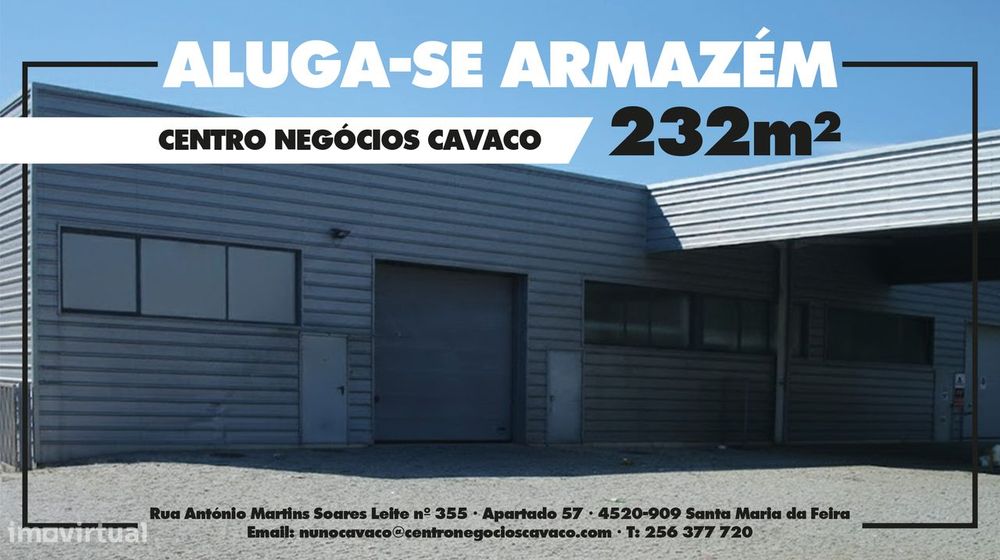 Armazém Centro Negócios Cavaco 232 M2