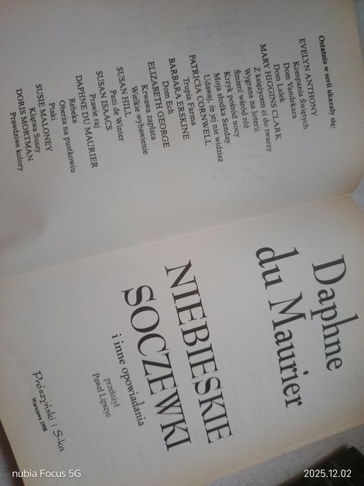 "Niebieskie  soczewki " Książka