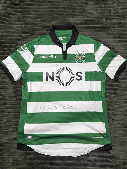 Camisola Oficial do Sporting 16/17 autografada por William Carvalho