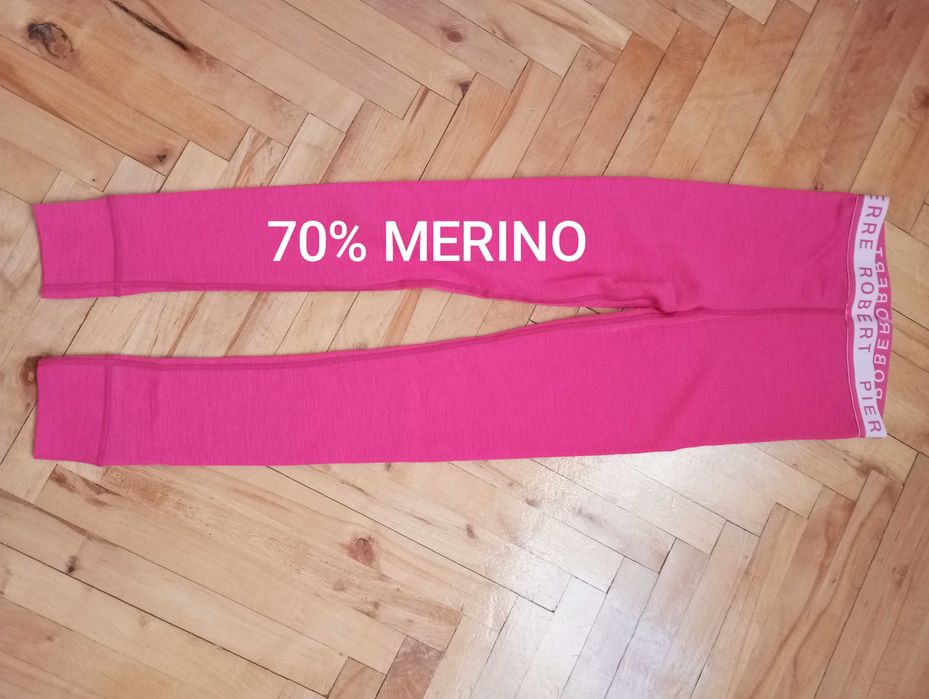 Pierre Robert Dziewczęce Legginsy termaaktywne 70% Merino rozm.134-140/9-10lat