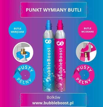 Mobilny punkt wymiany i sprzedaży cylindrów Soda Stream