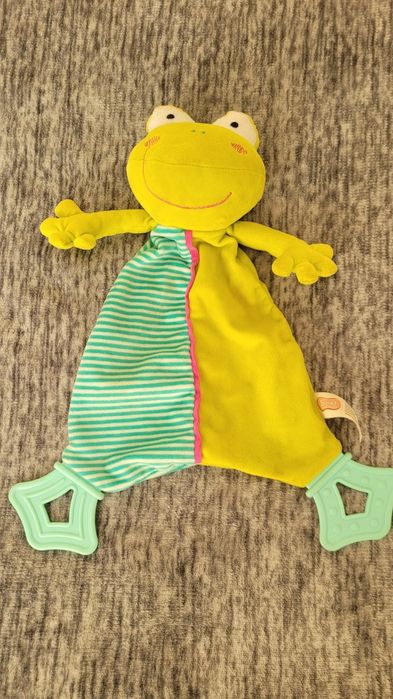 Przytulanka kocyk z gryzakiem Smiki i pacynka