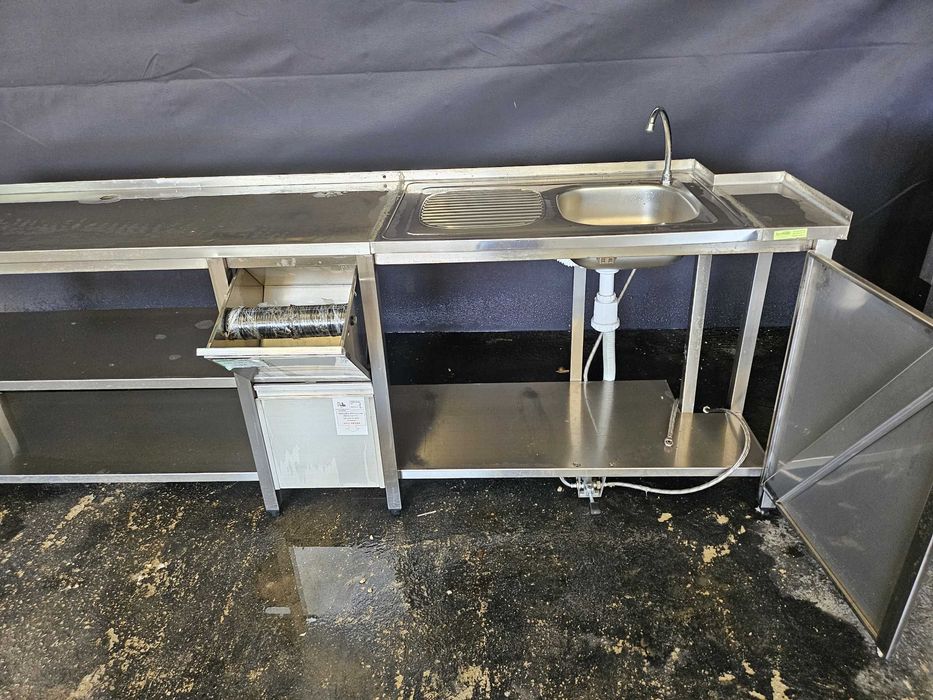 Bancada em inox para cafetaria