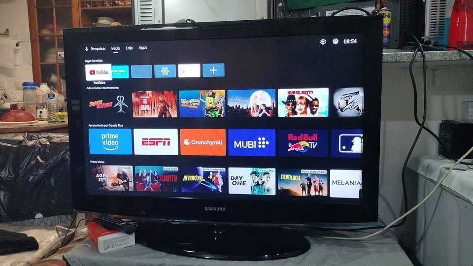 Tv Led 40 Samsung com smartv junto 4k