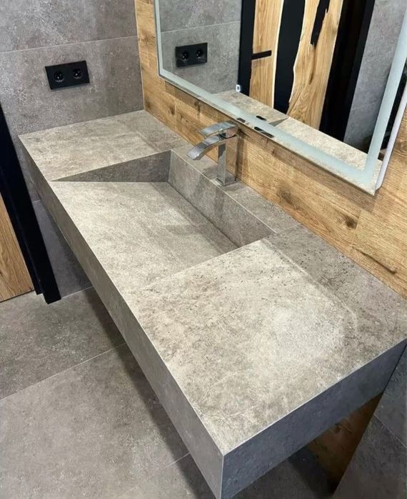 Виготовлення раковин з керамограніту/майстер плиточник